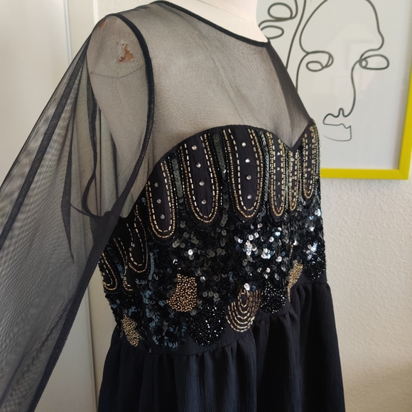 β¨π€ ASOS Curve Babydoll Sequin Dress β¨π€ - Picture 2 of 11